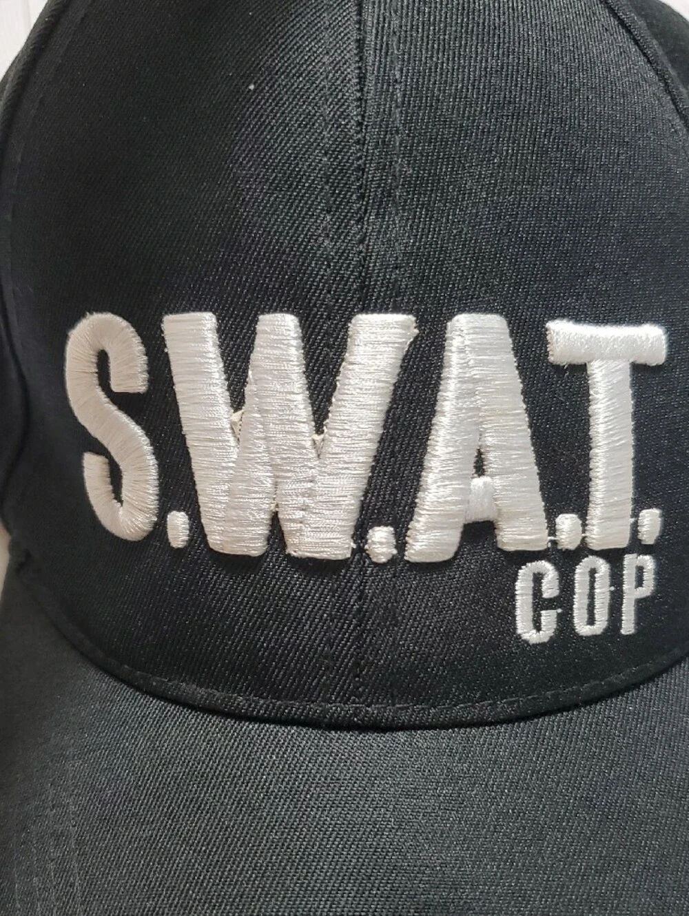 S.W.A.T. COP Embroidered Baseball Snapback Hat Cap Halloween Costume